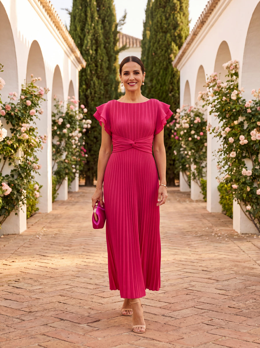 Nellie | Elegant Flowy Midi Dress