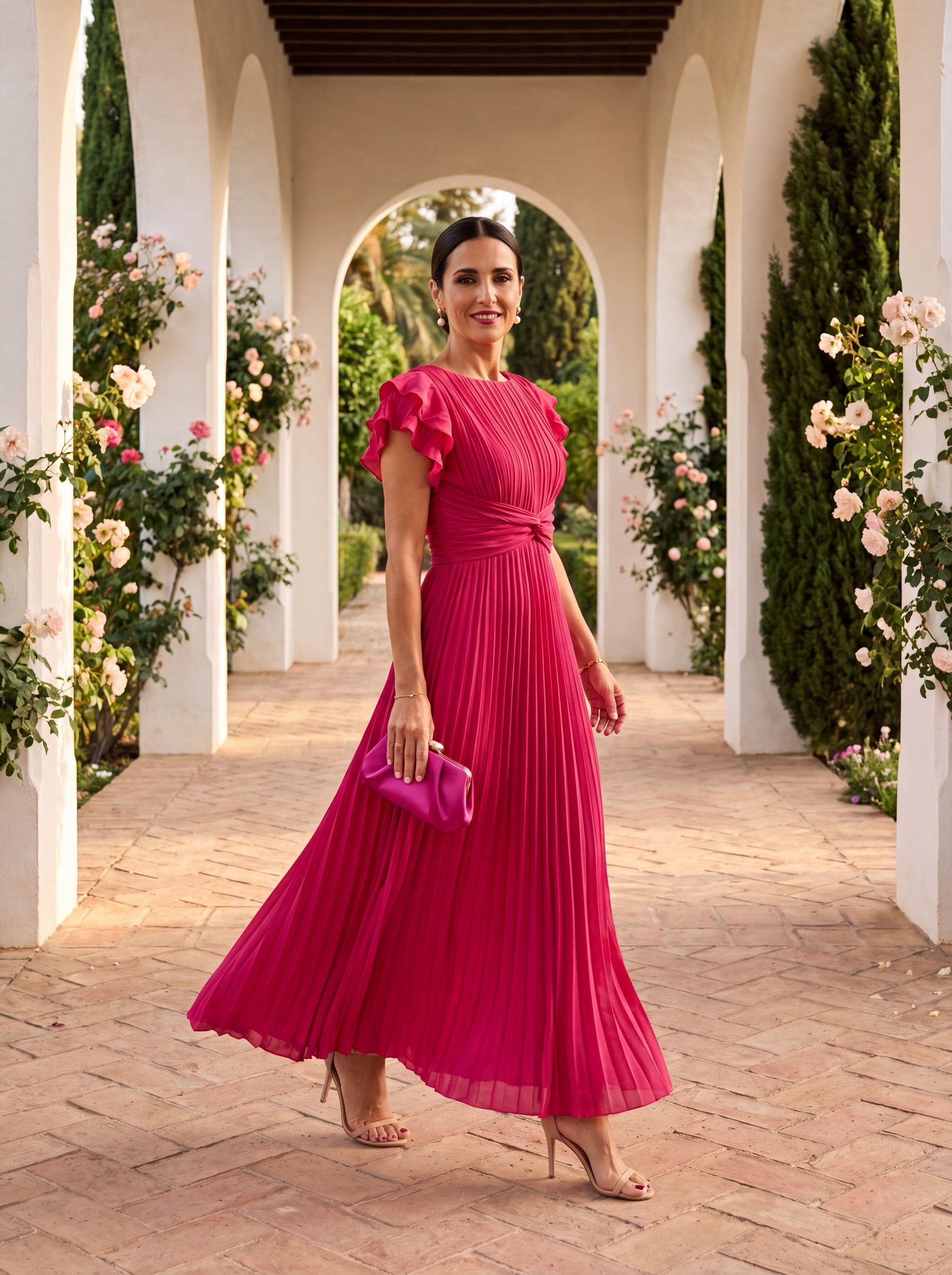 Nellie | Elegant Flowy Midi Dress