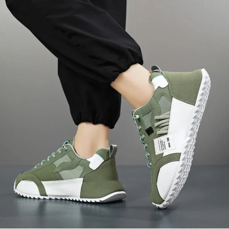 Giuliano | Multicolour Patchwork Suede & Leather Sneakers