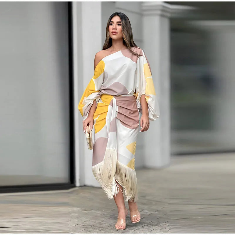 Wrenley | Glamorous and Trendy Summer Set of Skirt and Top