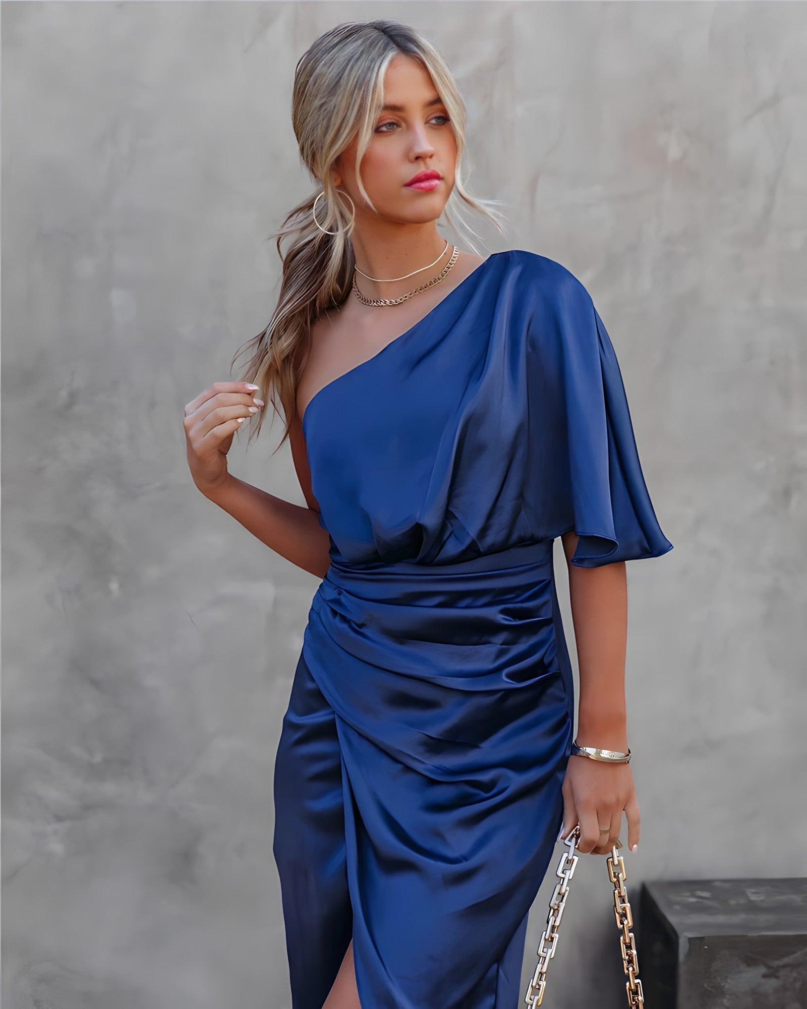 Ally | Elegant Silk Party Dress