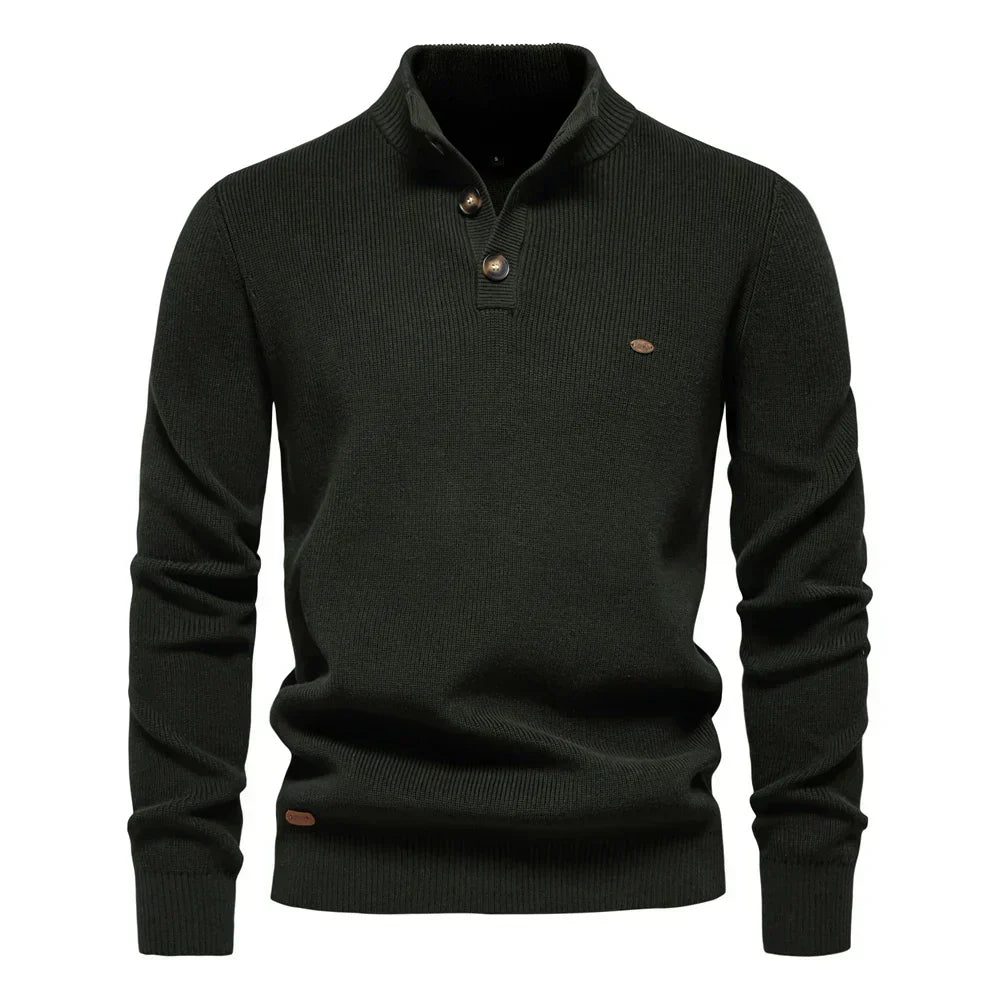 Bernard – Men’s Button-Up Sweater