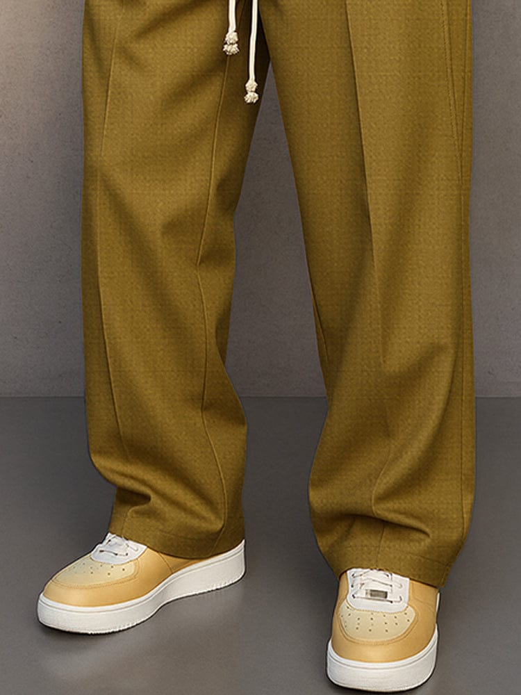 Paul| Drawstring Wide-Leg Cotton Trousers