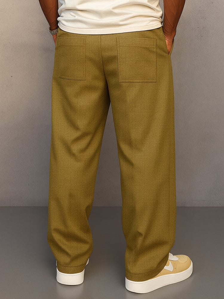 Paul| Drawstring Wide-Leg Cotton Trousers
