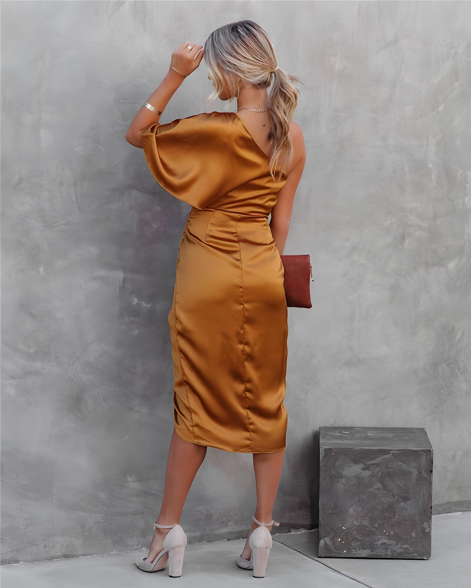 Ally | Elegant Silk Party Dress
