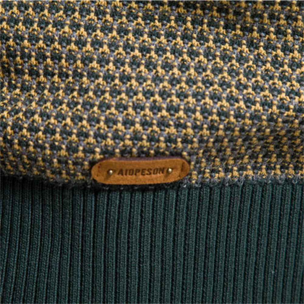 Jeremy – Men’s Checkered Sweater
