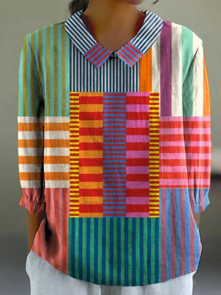 Elise | Printed Flutter Shirt