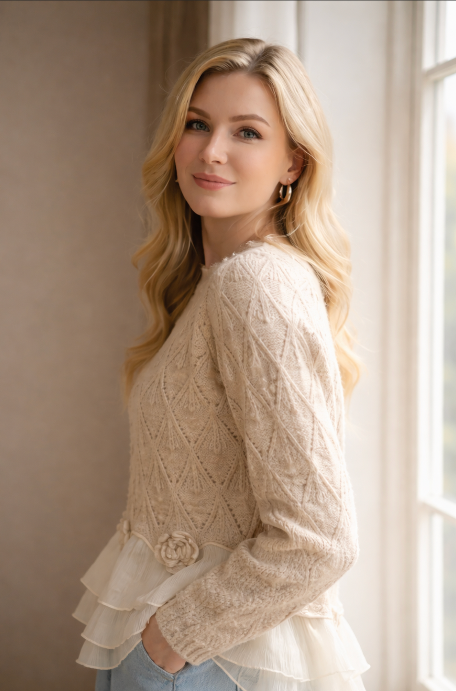 Magdalena | Ruffle Cardigan