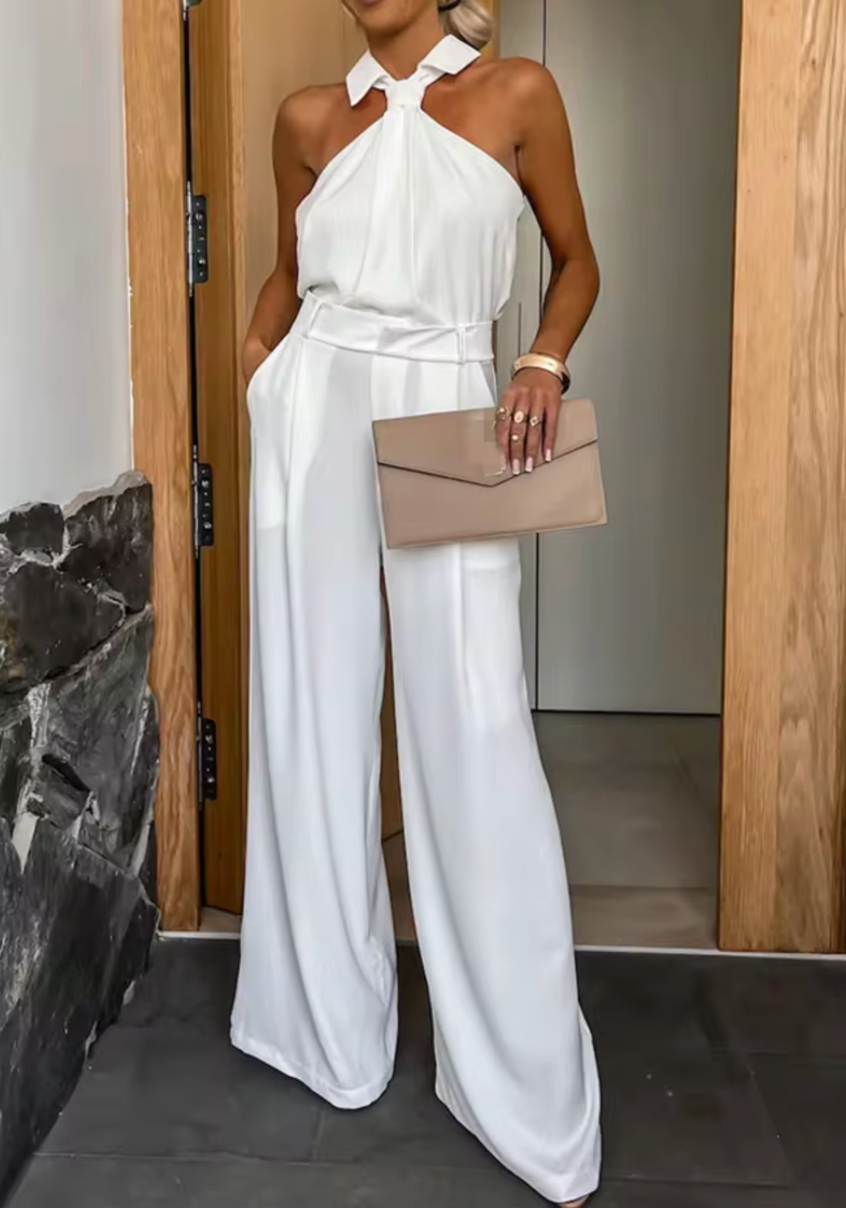 Jessica | Sleek Jumpsuit with Wide Legs