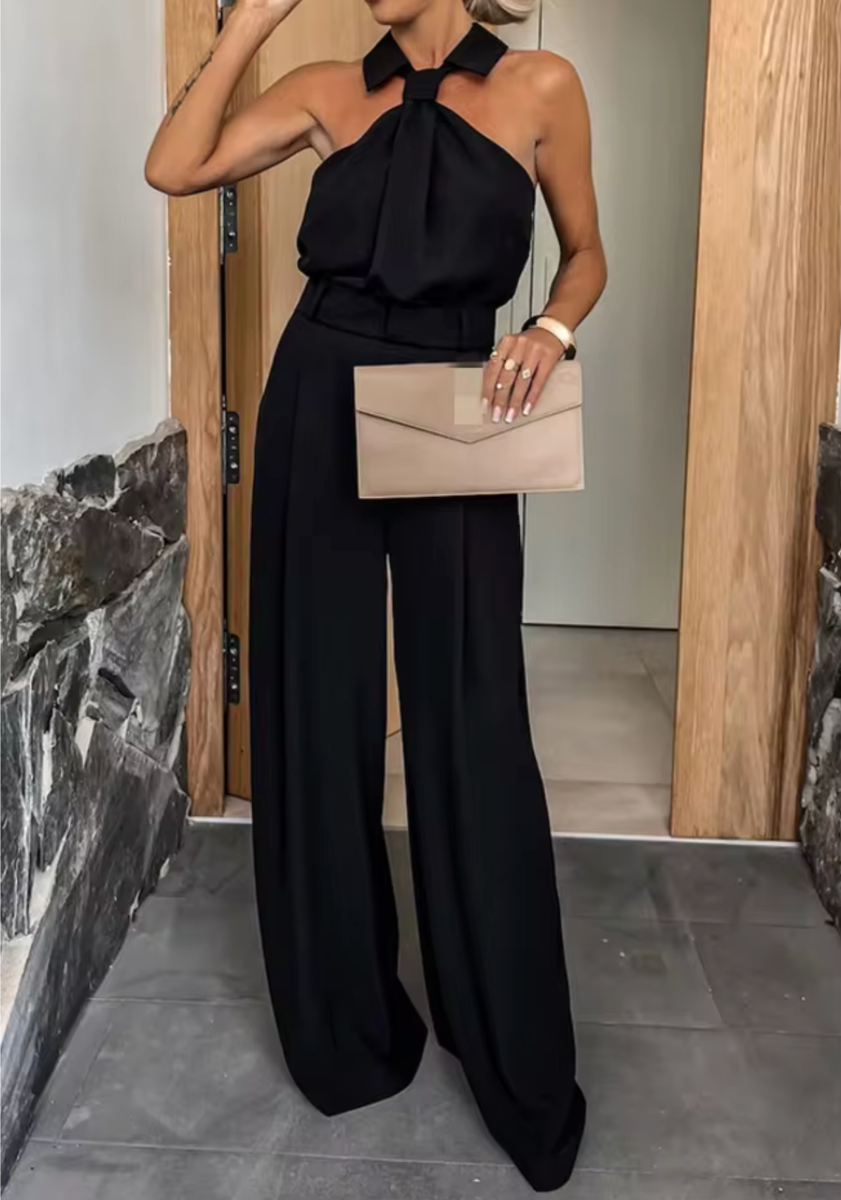 Jessica | Sleek Jumpsuit with Wide Legs