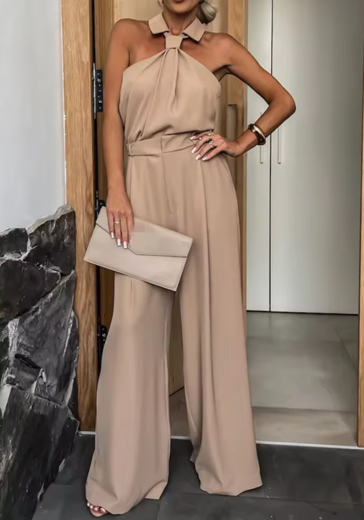 Jessica | Sleek Jumpsuit with Wide Legs