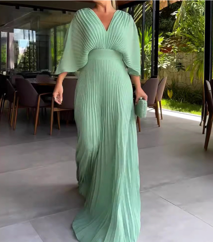 Rhoslyn | Floating Ribbed Maxi Dress