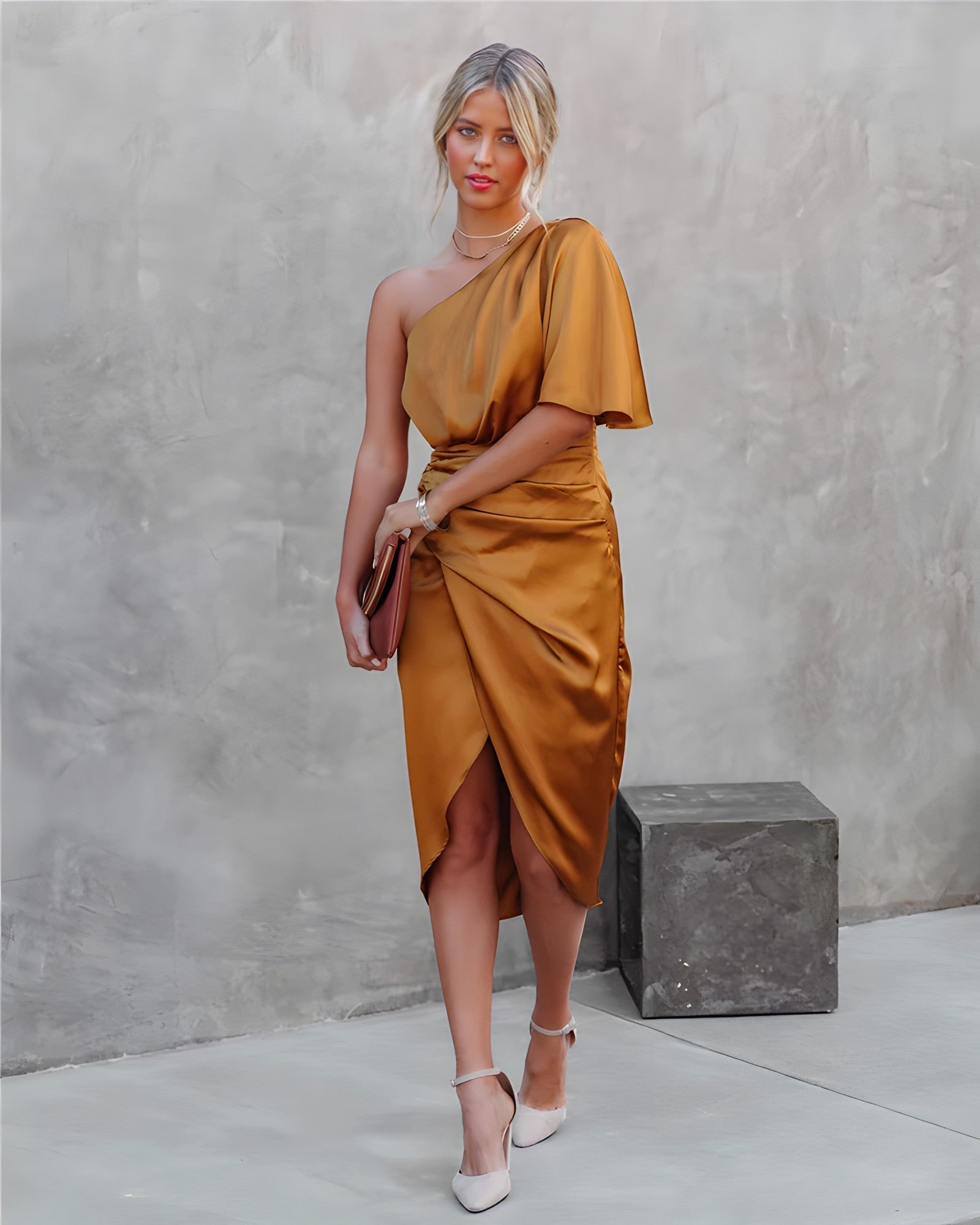 Ally | Elegant Silk Party Dress