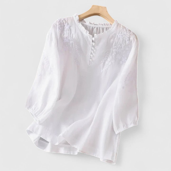 Alexia | Elegant Button-Front Blouse