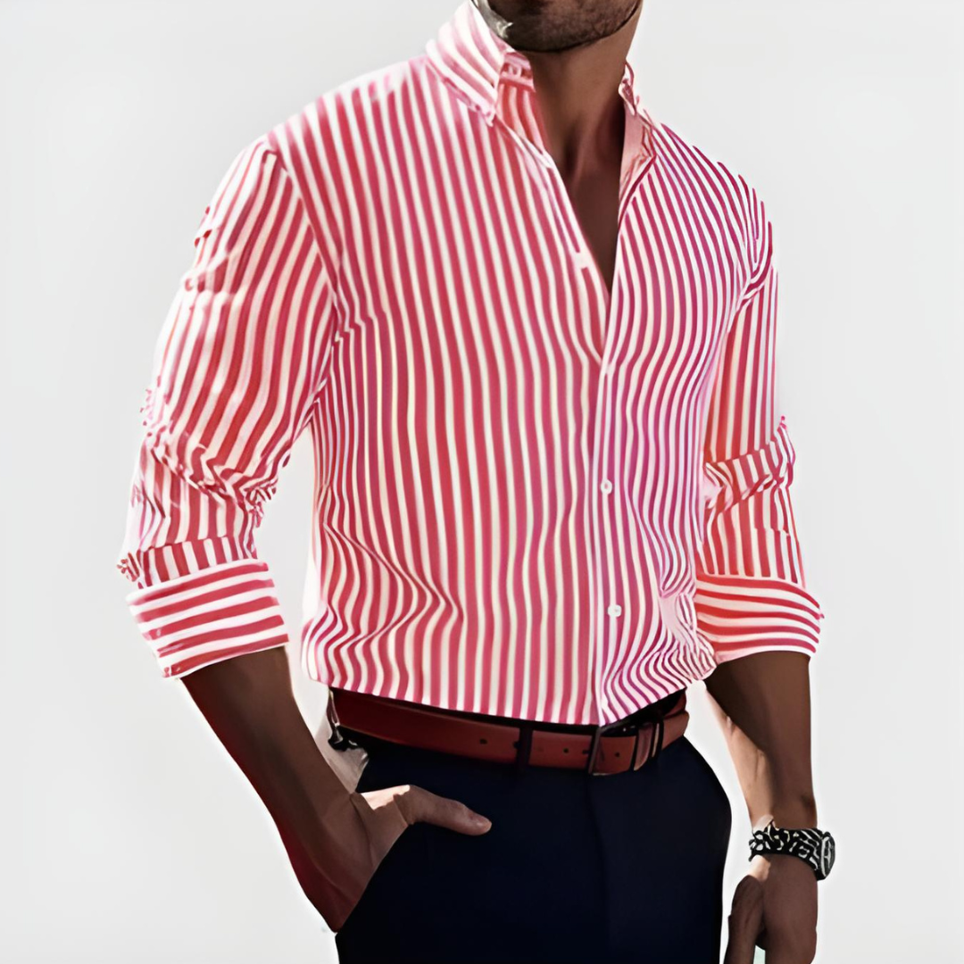 Logan|Elegant Striped Shirt