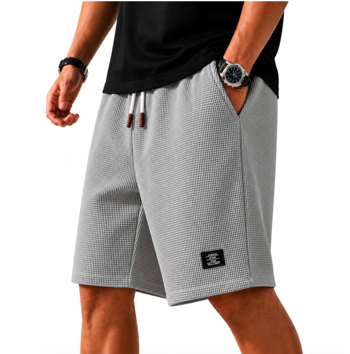 Mason | Waffle Bermuda Shorts