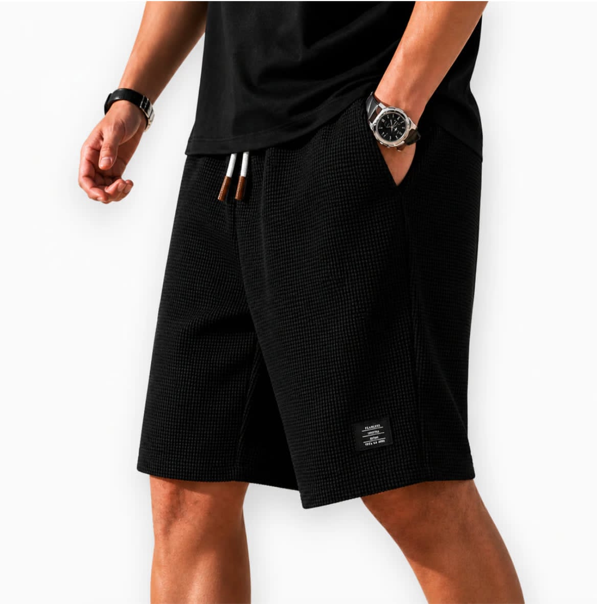 Mason | Waffle Bermuda Shorts
