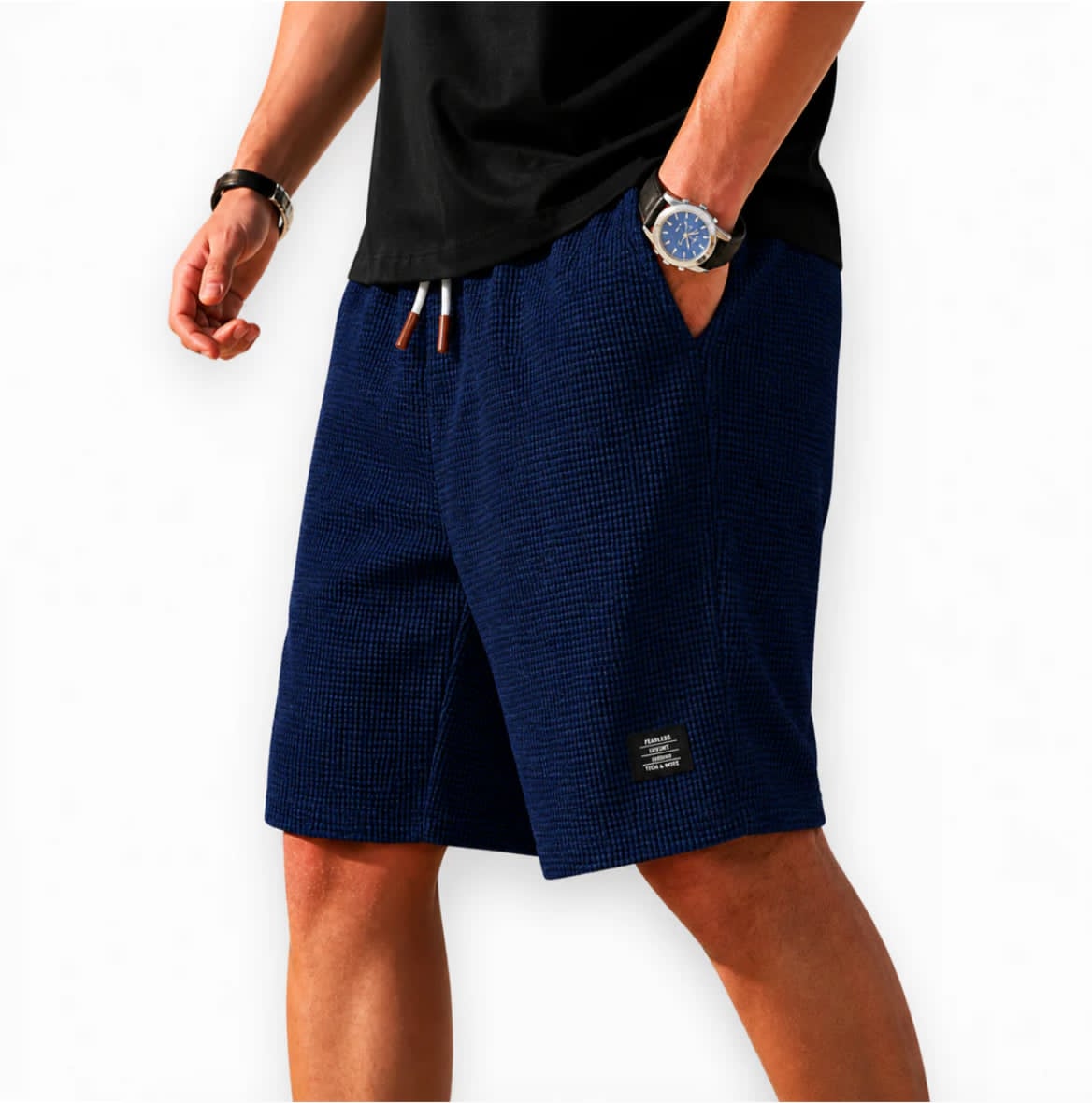 Mason | Waffle Bermuda Shorts