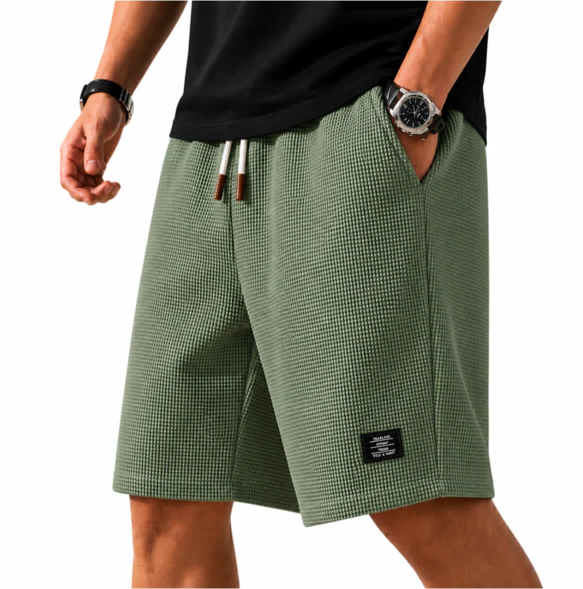 Mason | Waffle Bermuda Shorts