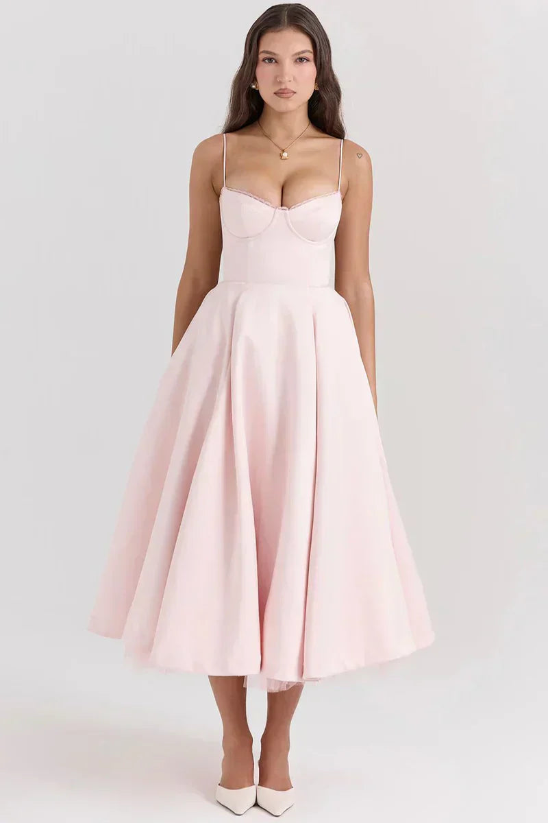 Jade | Delicate Tulle Accent Dress