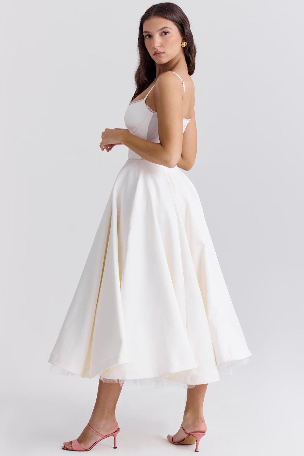 Jade | Delicate Tulle Accent Dress