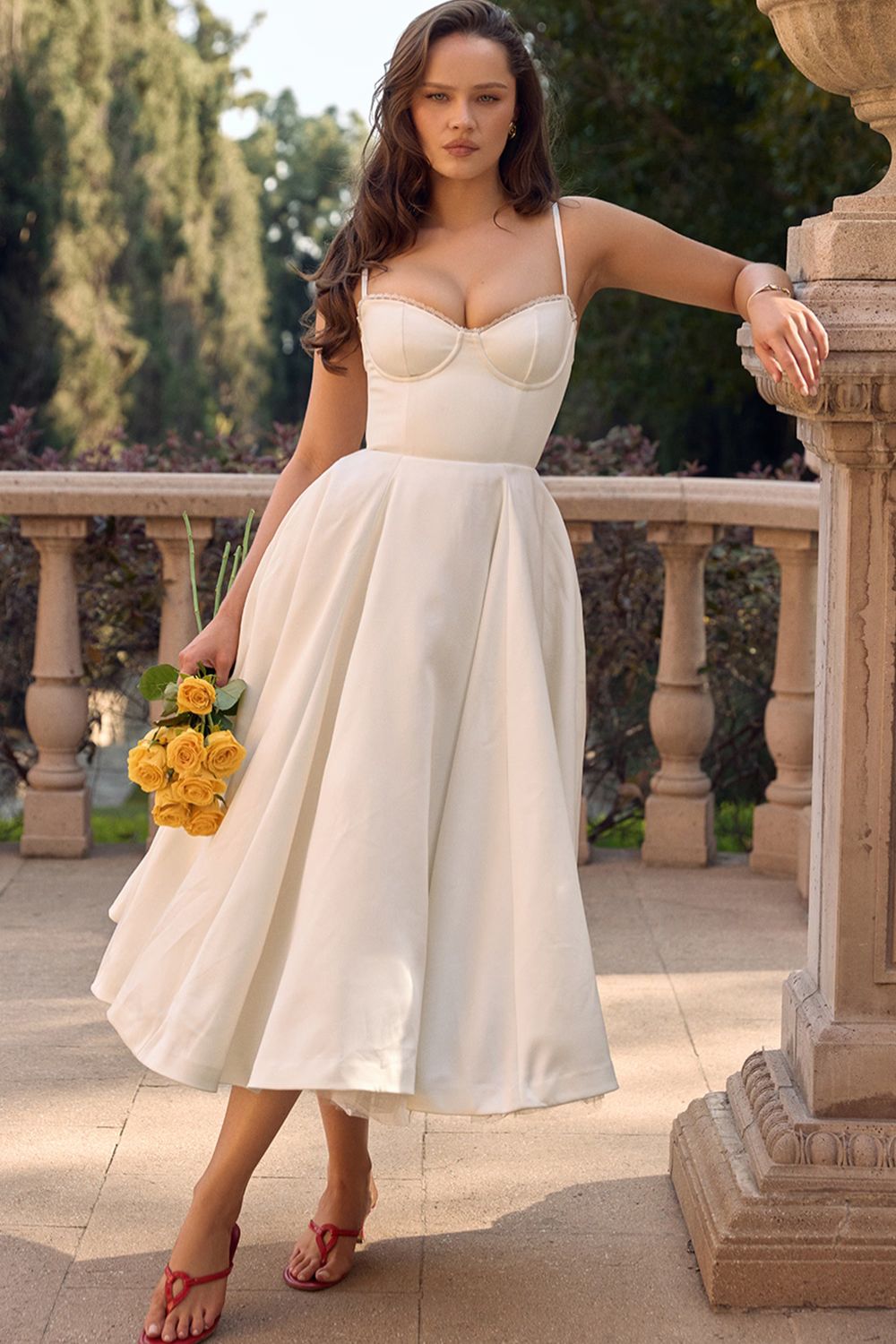 Jade | Delicate Tulle Accent Dress