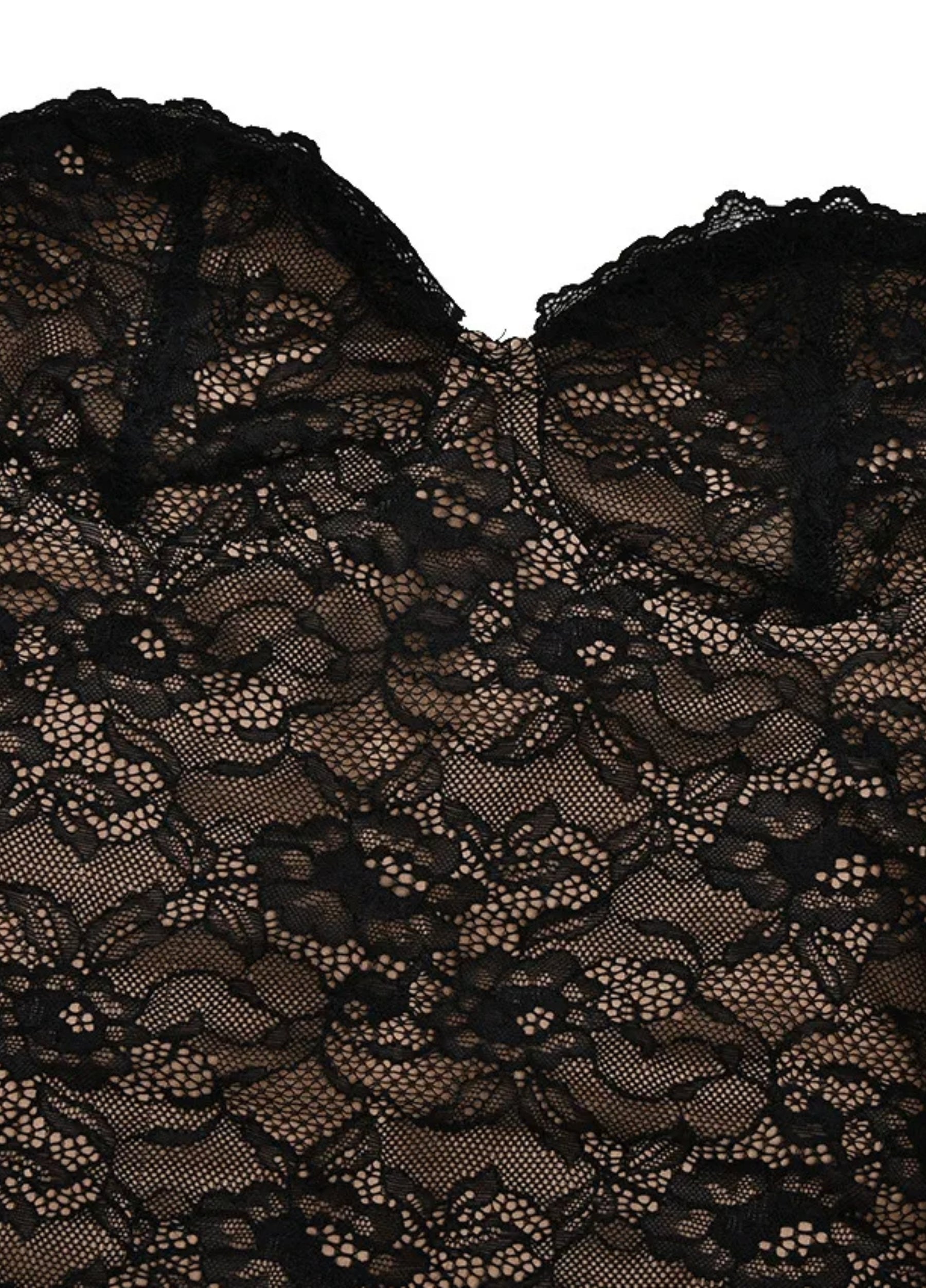 Mia | Noir Lace Maxi Dress