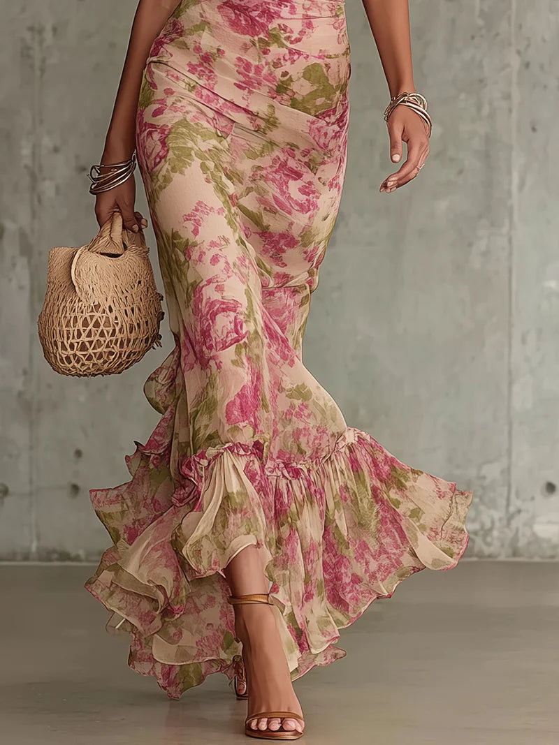 Emersyn | Vintage Rose Maxi Dress