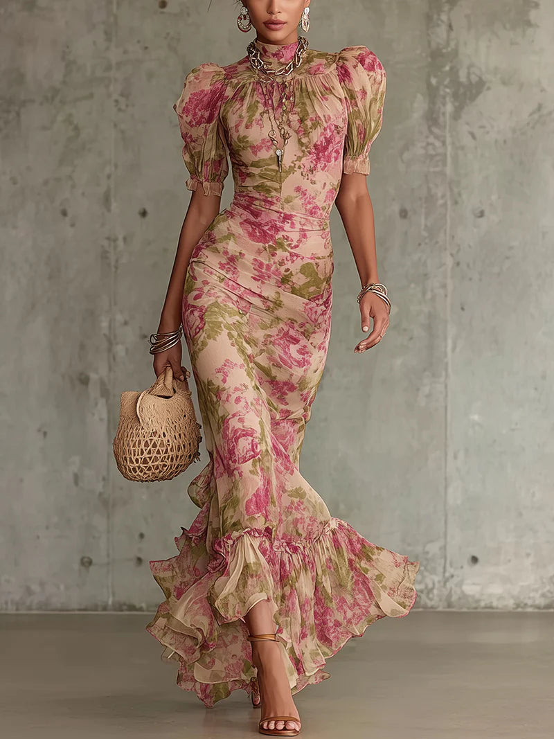 Emersyn | Vintage Rose Maxi Dress