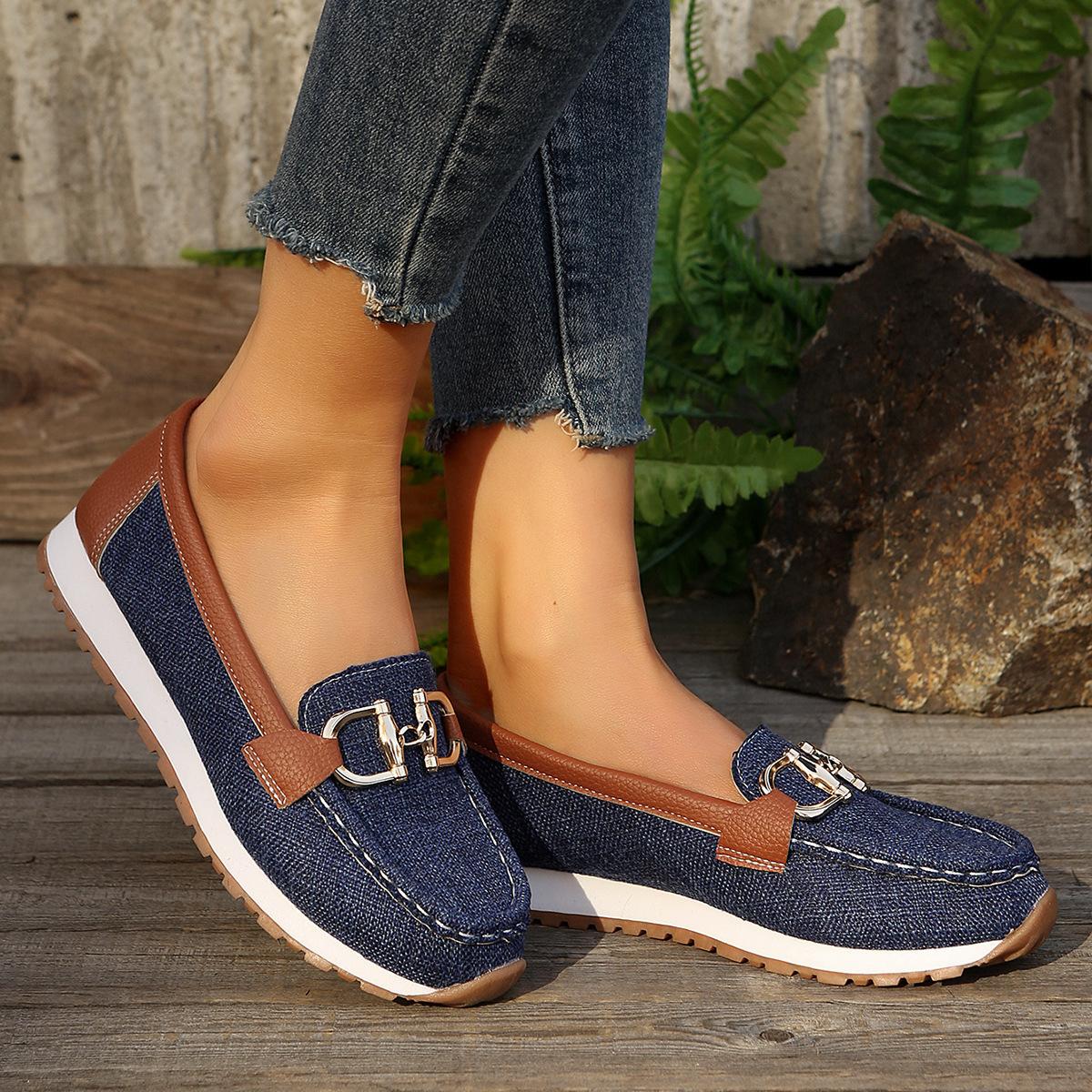 Dana | Flat Buckle Loafers