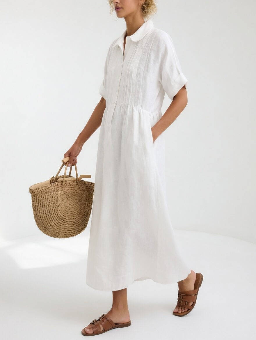 Lysandra™ | Flowy Summer Shirt Dress