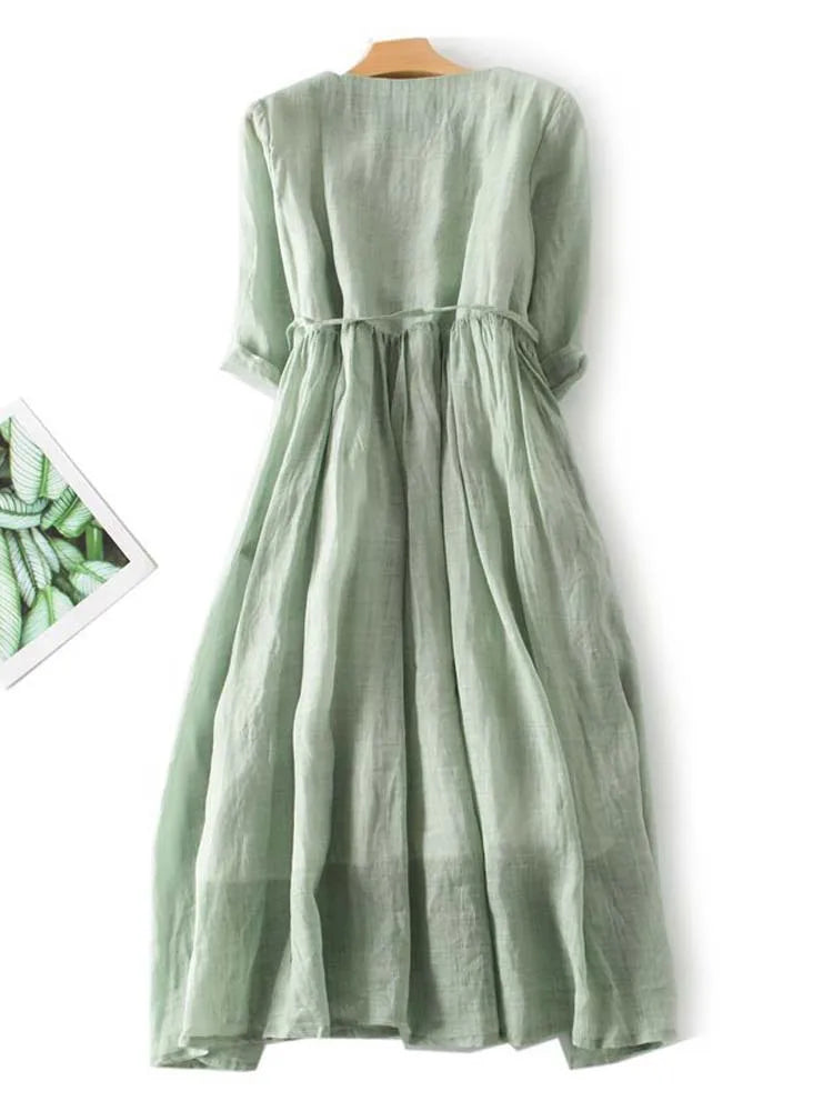 Krystyn | Stylish Linen Dress