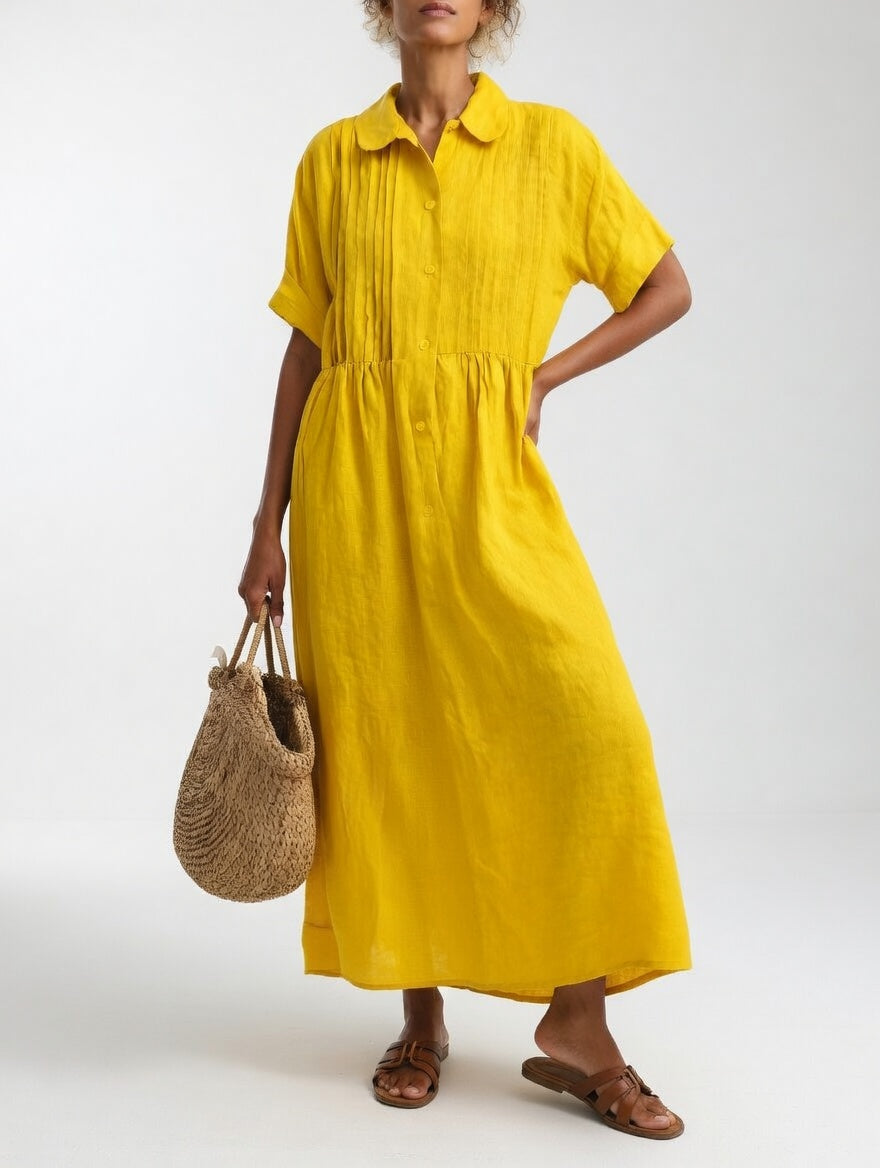 Lysandra™ | Flowy Summer Shirt Dress