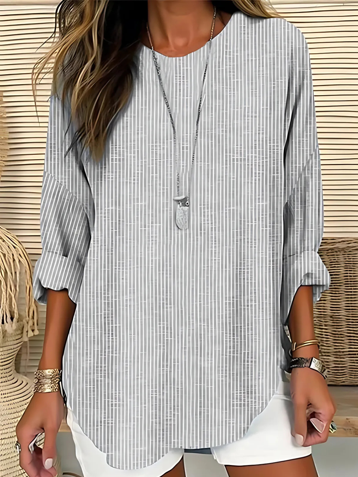 Jessa | Trendy Striped Blouse