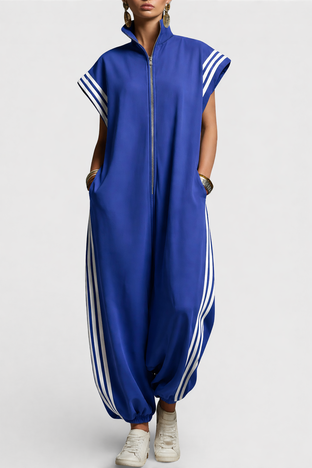 Valentina | Zip Neck Jumpsuit