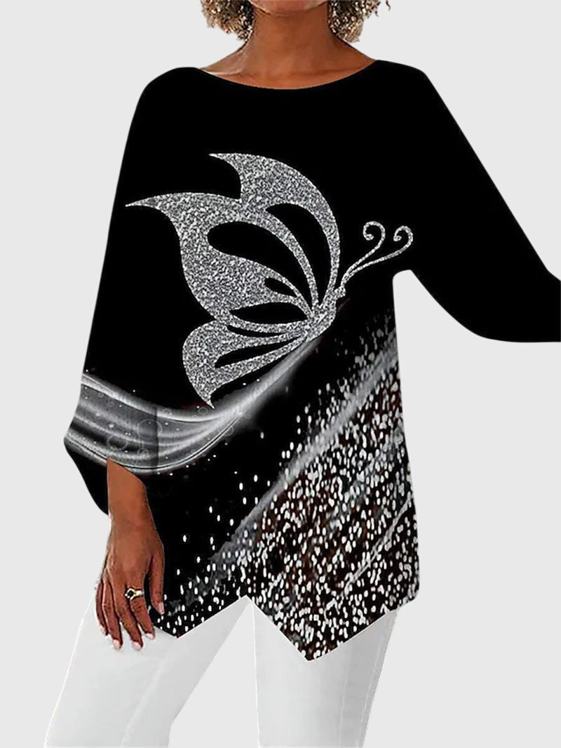 Letty | Elegant Crew Neck Top