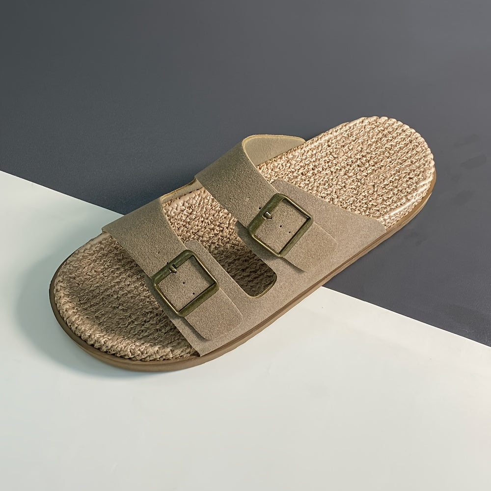 Otis | Men's Woven Double-Buckle Footbed Sandals