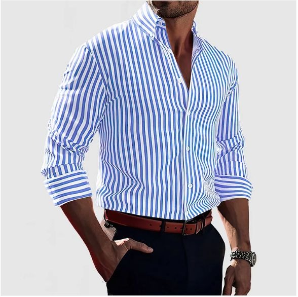 Logan|Elegant Striped Shirt