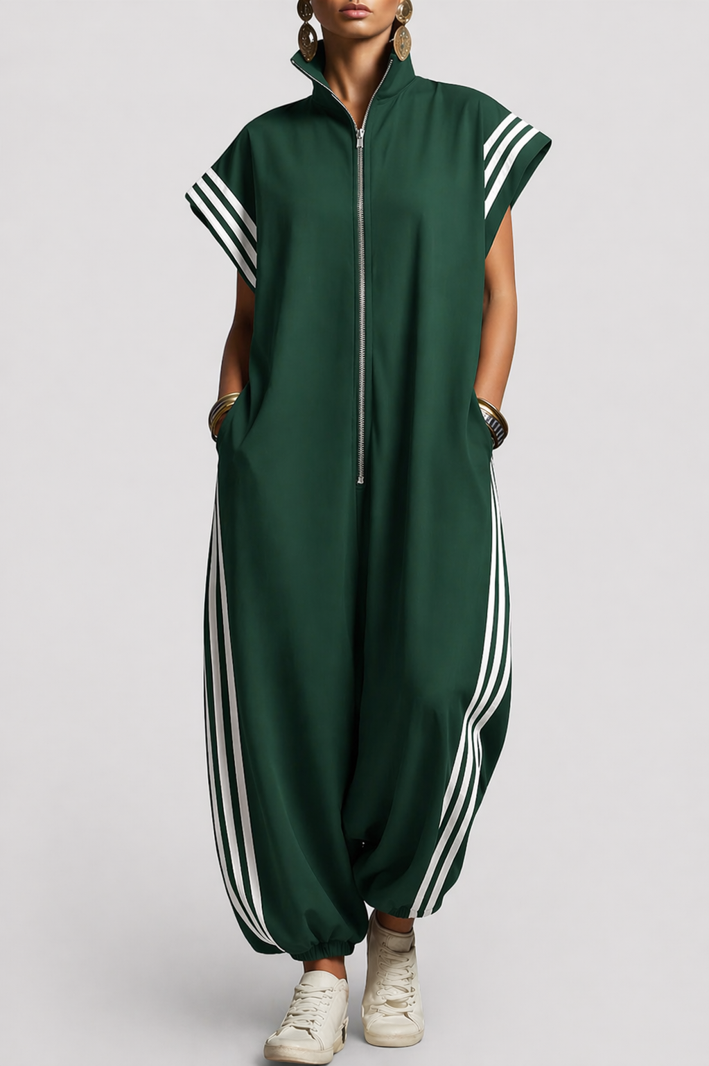 Valentina | Zip Neck Jumpsuit