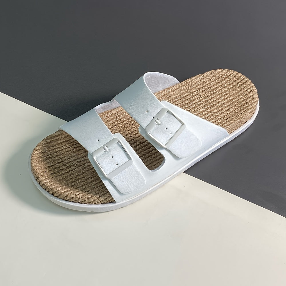 Otis | Men's Woven Double-Buckle Footbed Sandals