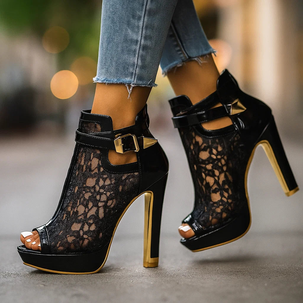 Idalia | Lace Heels