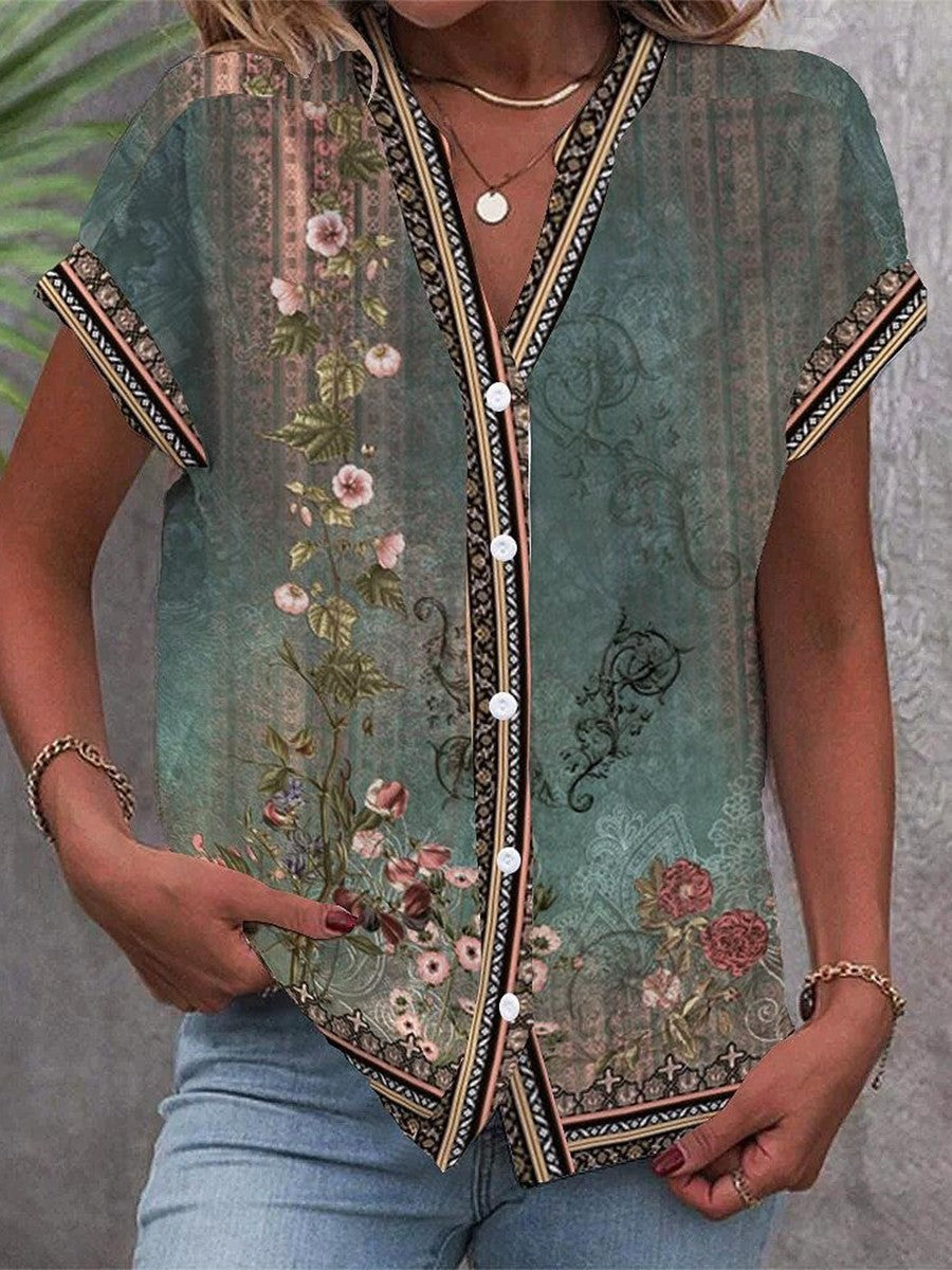 Lakelyn | Watercolor Petal Blouse