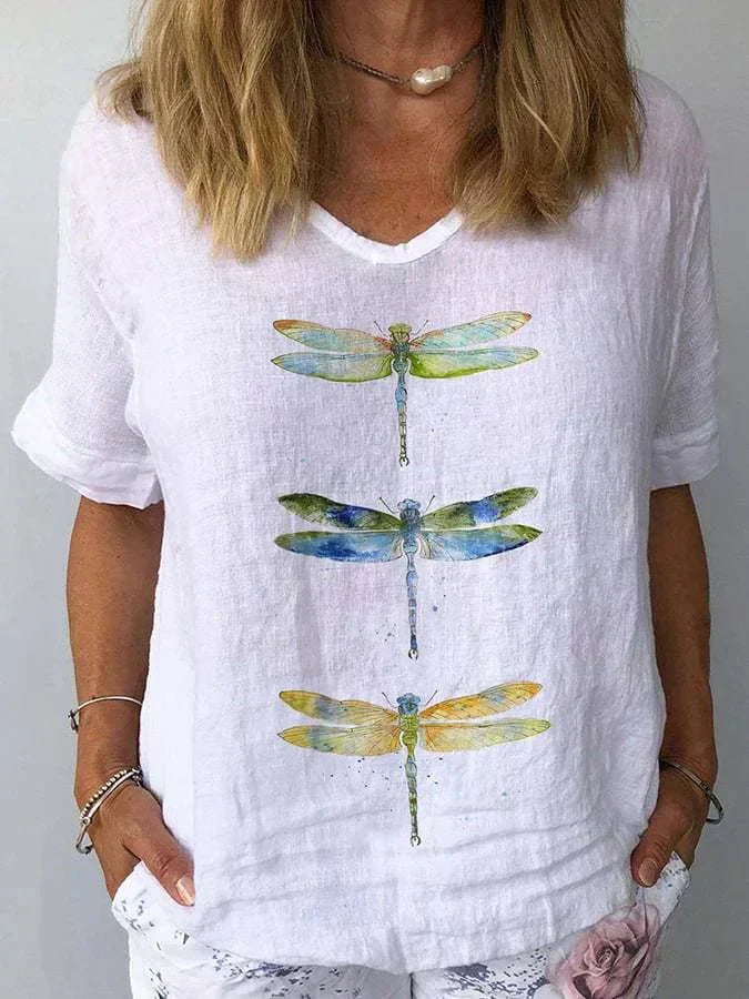 Antonia | Retro V-Neck Top