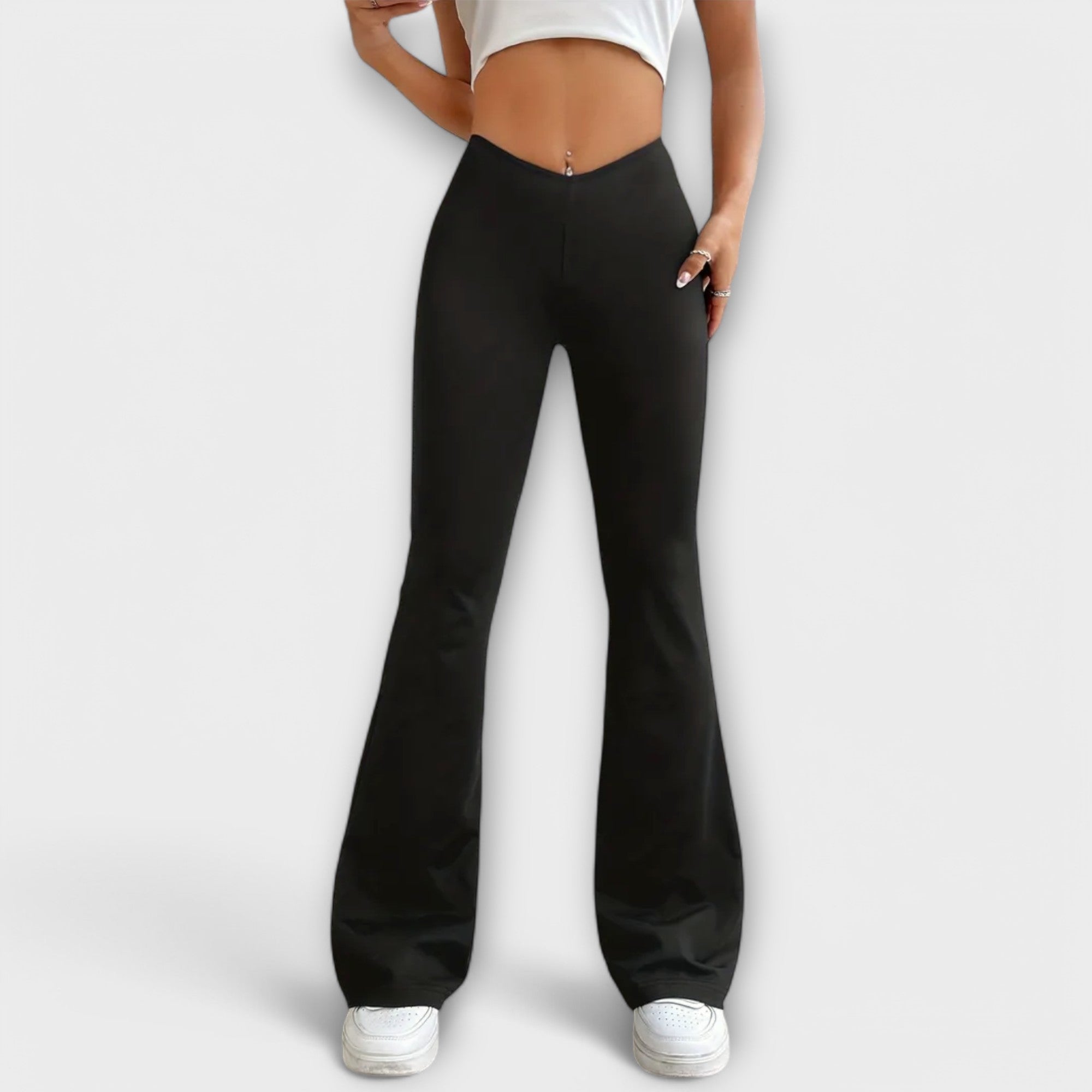 Eleni | Relaxed Pants with Flared Leg