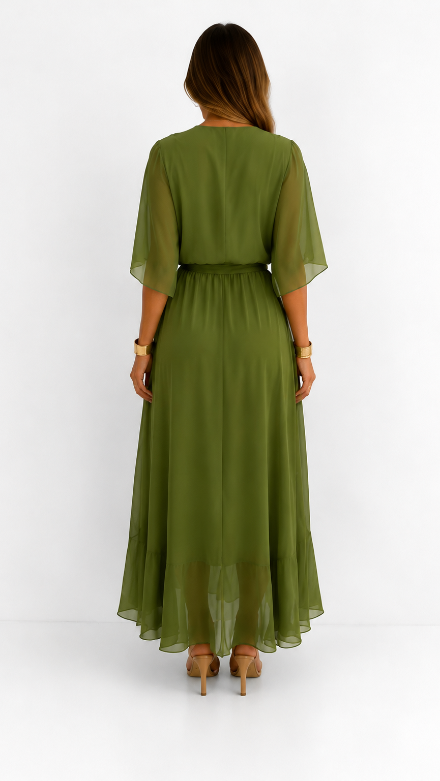 Isabelle™ | Elegant Chiffon Wrap Maxi Dress