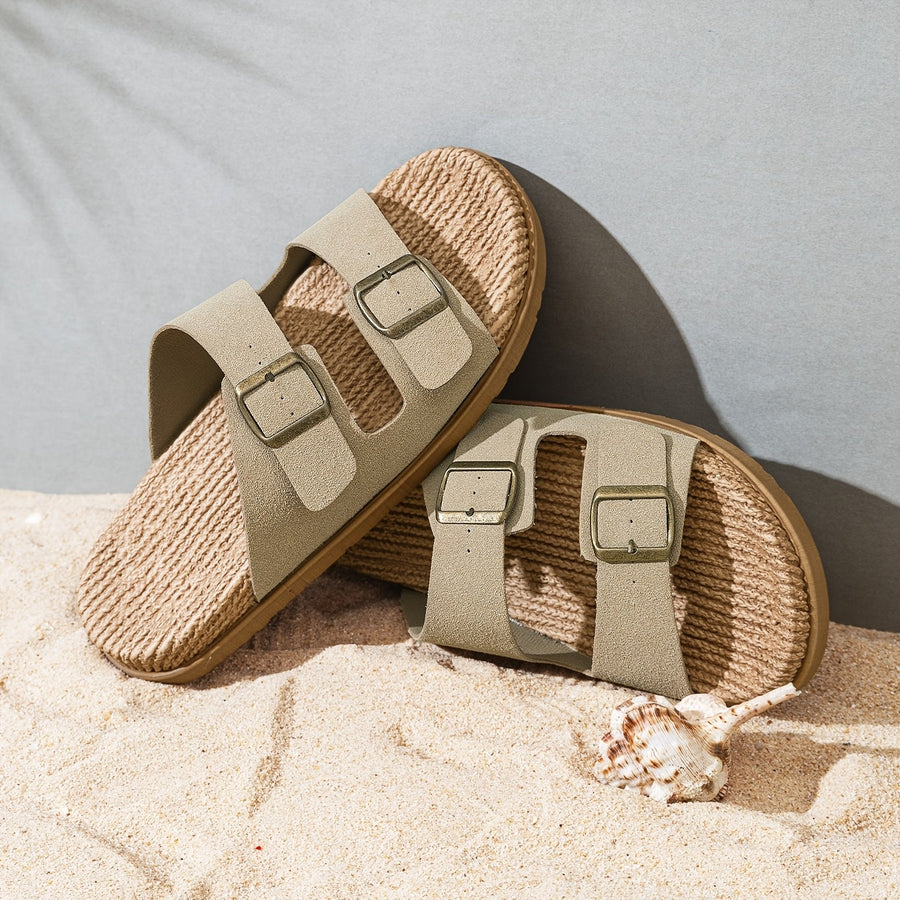 Otis | Men's Woven Double-Buckle Footbed Sandals