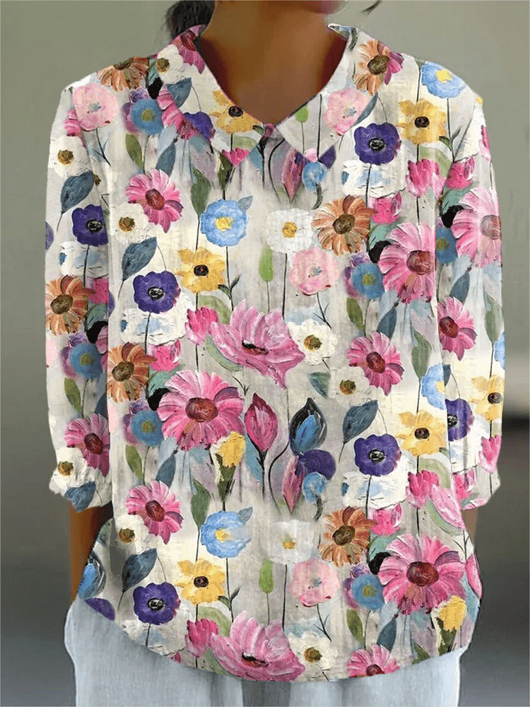 Nola | Artistic Floral Top