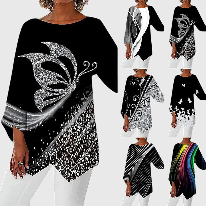 Letty | Elegant Crew Neck Top