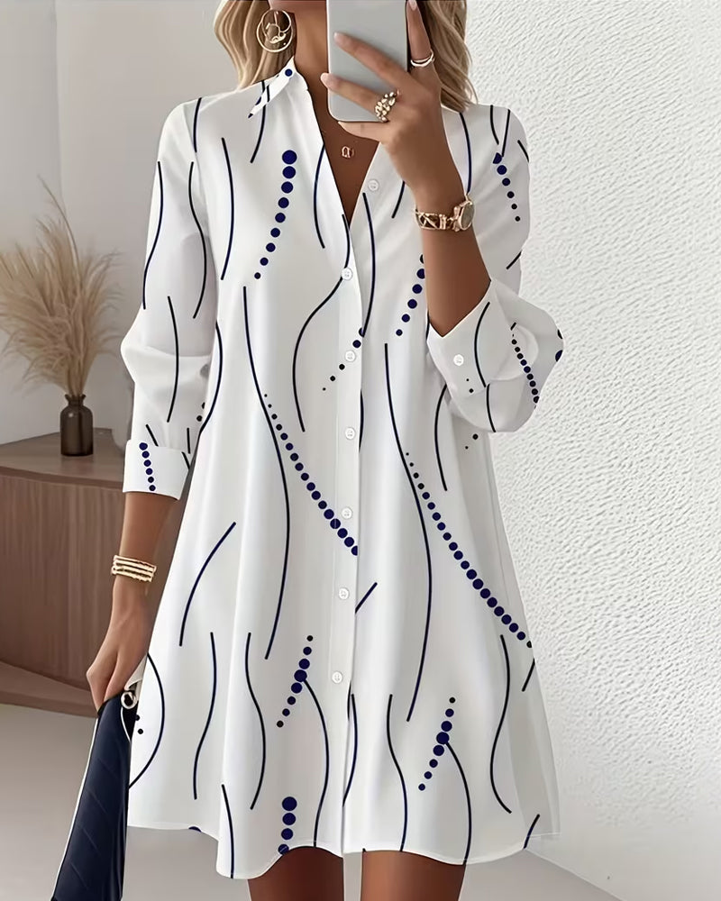 Nina | Wavy Collar Shirt