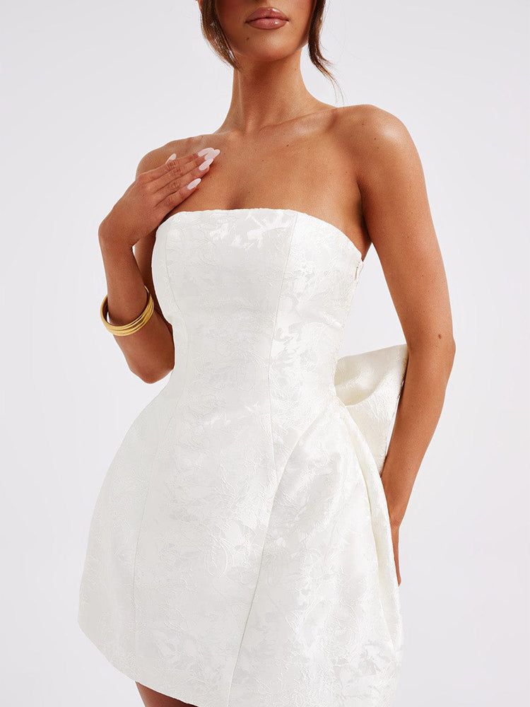 Zita | Jacquard Knot Mini Dress